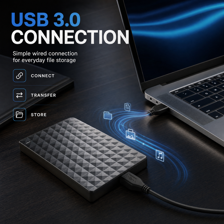 External HDD 10TB – Portable USB 3.0 Hard Drive for Files and Backups