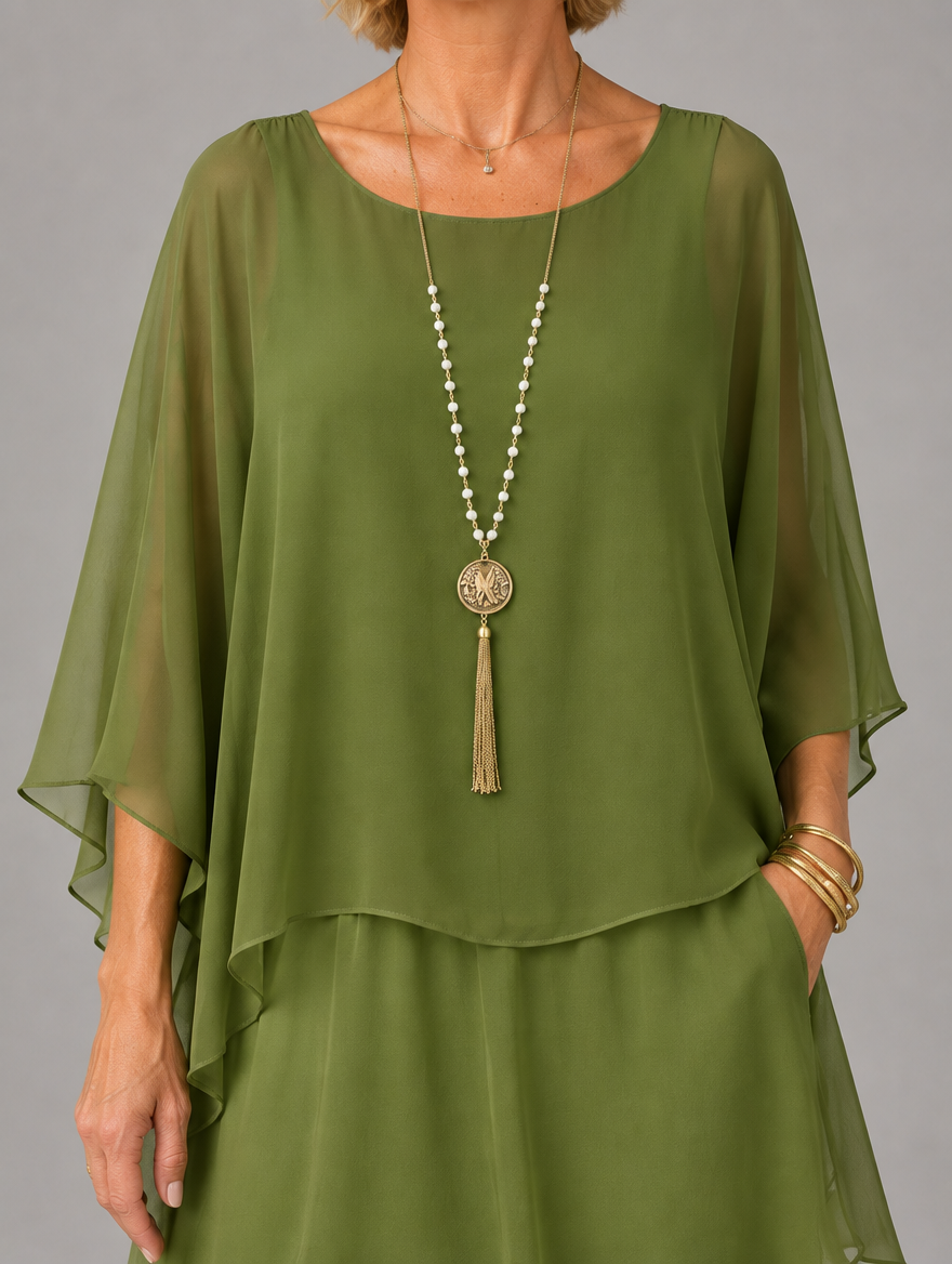 Elegant, flowing maxi dress