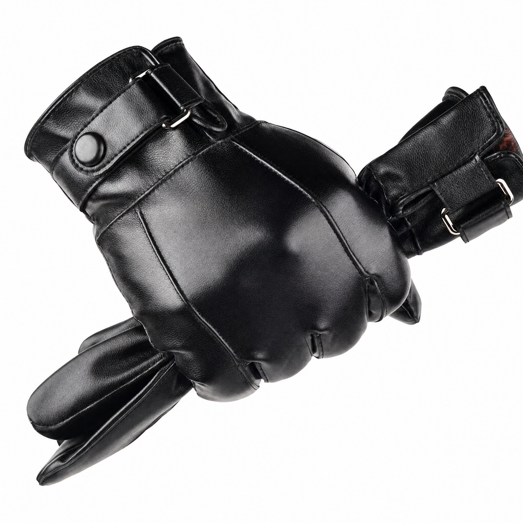 Stylish Leather Winter Gloves