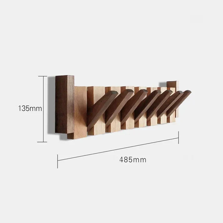 Wooden Piano-Style Coat Rack - Melodia