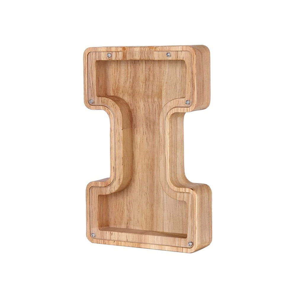 Wooden Alphabet Piggy Bank - LetterSaver