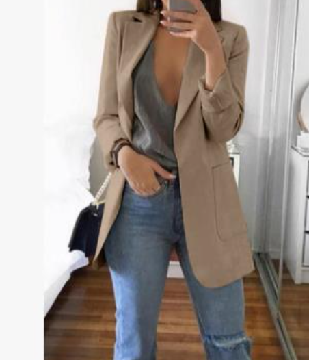 Trendy Women's Blazer Coat - Elise