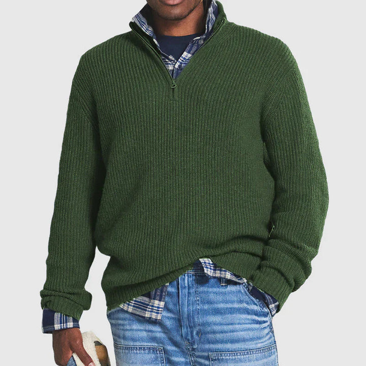 Men's Classic Half-Zip Sweater