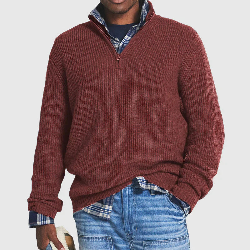 Men's Classic Half-Zip Sweater