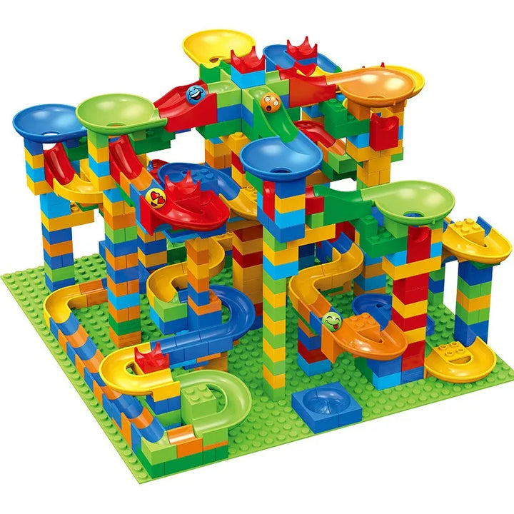 168-Piece Marble Run Building Set for Children Aged 3+ | Logic and Fine Motor Skills