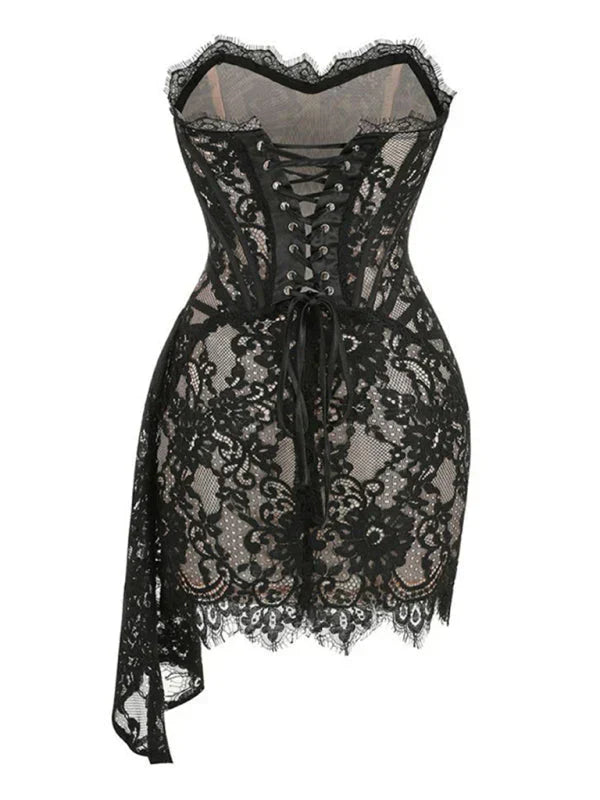 Freya Lace Corset Mini Dress — Where Elegance Meets Allure