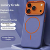 Leather-Texture Phone Case for iPhone 17 – MagSafe Compatible