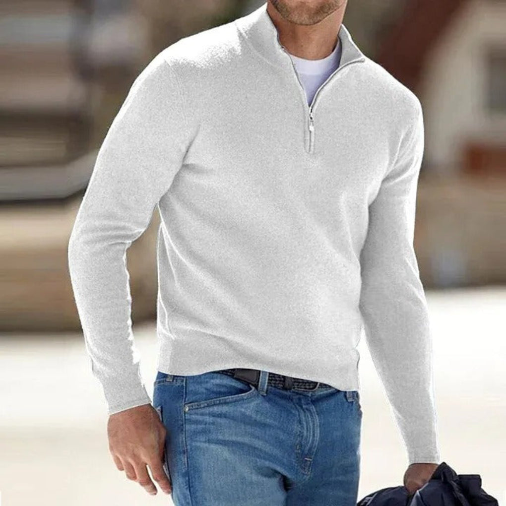 Men's Classic Zipper Basic Sweater