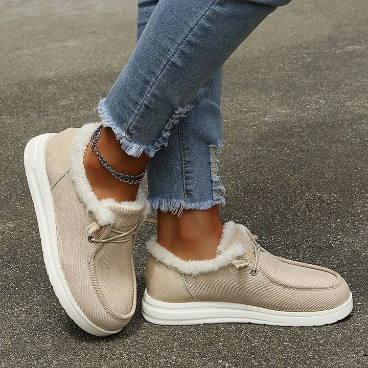 Women's Plush-Lined Slip-On Winter Shoes – Maren