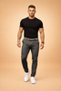 Men's Slim Fit Pants with Tailored Waist - Smart Casual