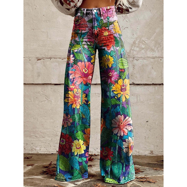 Women’s Long Pants - Floral & Solid Prints