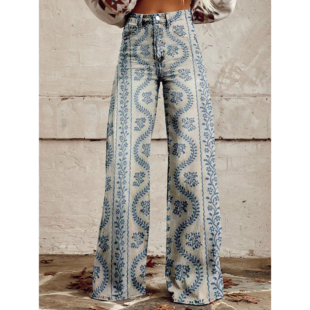Women’s Long Pants - Floral & Solid Prints