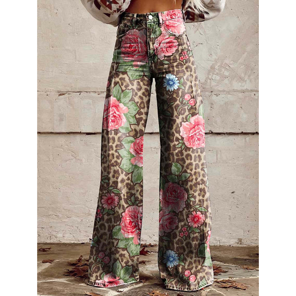 Women’s Long Pants - Floral & Solid Prints