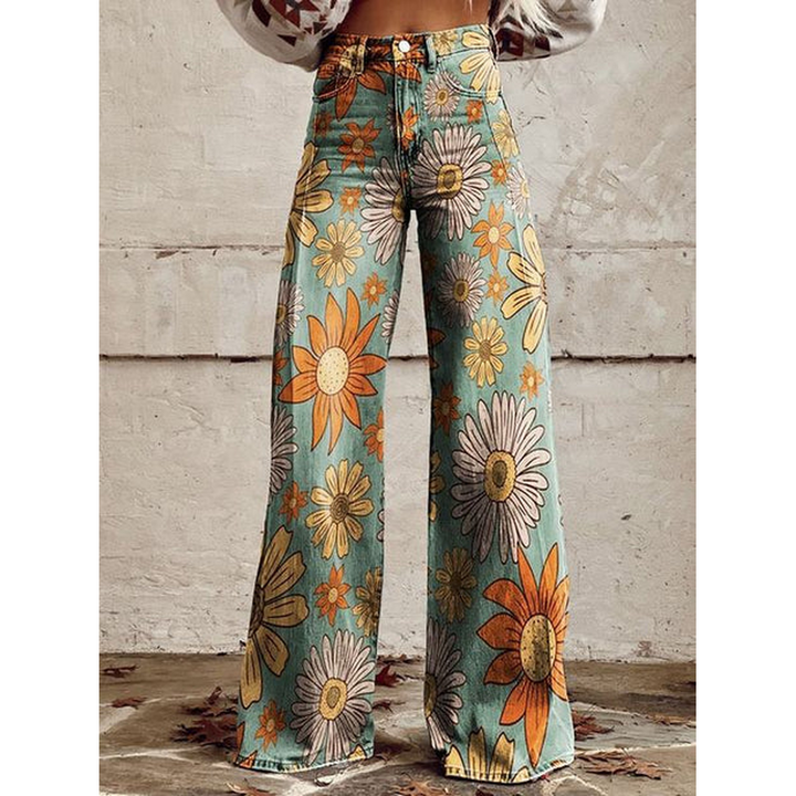 Women’s Long Pants - Floral & Solid Prints