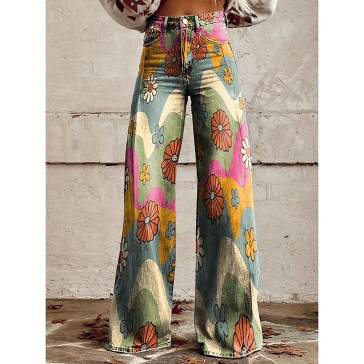 Women’s Long Pants - Floral & Solid Prints