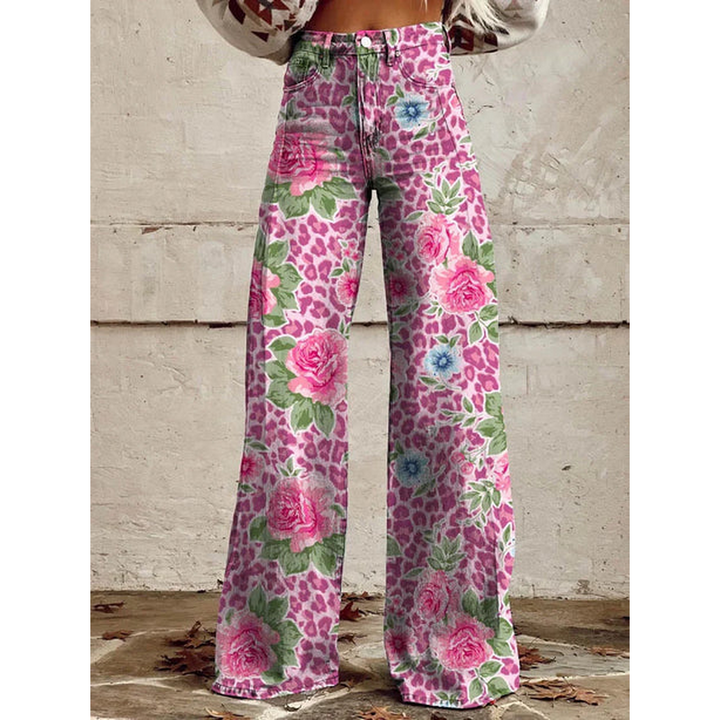 Women’s Long Pants - Floral & Solid Prints