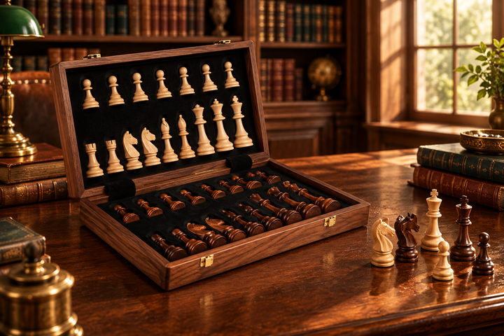 Folding Solid Wood Chess Set – Valdoro