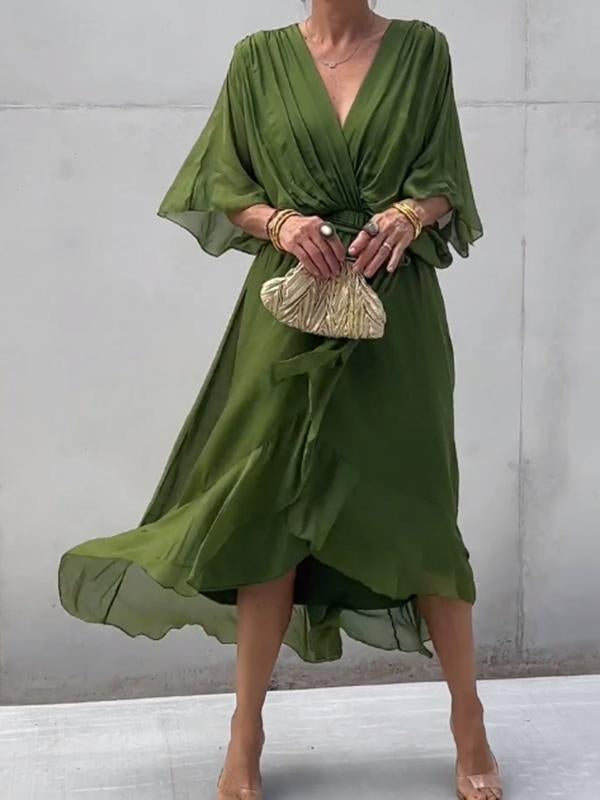 Elegant V-Neck Dress