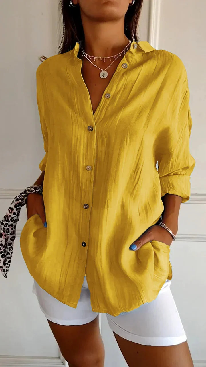 Casual Button-Down Shirt for Women