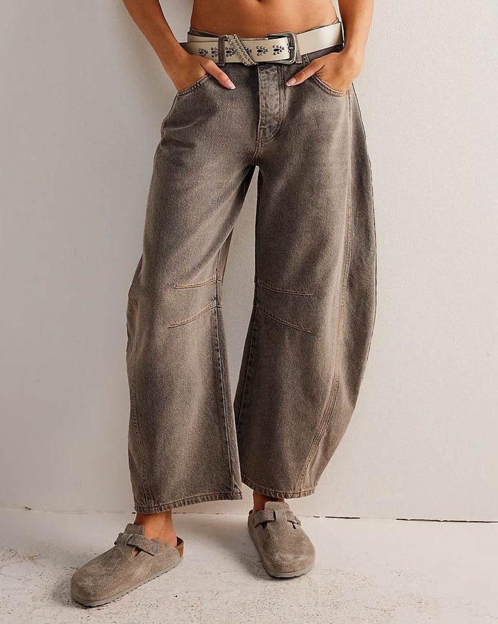 Women's Barrel-Leg Jeans – Maribel Autumn Edition