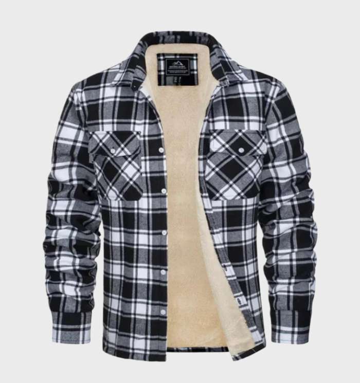 Men's Vintage-Style Flannel Jacket for Spring 2026 - Liam