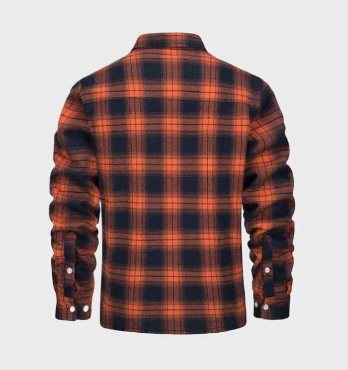 Men's Vintage-Style Flannel Jacket for Spring 2026 - Liam