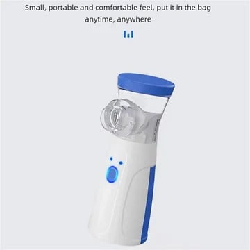 Kids' Portable Nebulizer for Asthma and Respiratory Care with Handheld Mesh Machine and Face Mask