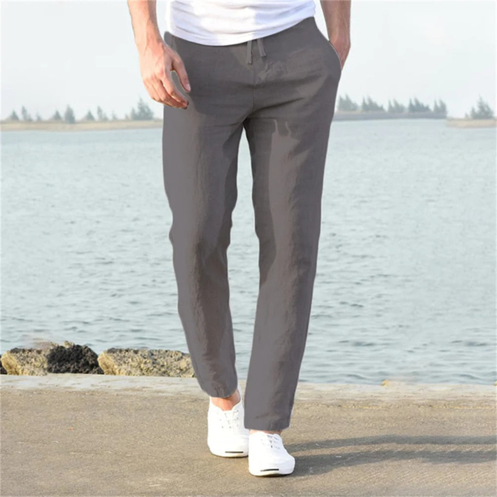 Men's Linen Trousers - Casual Style for Warm Days