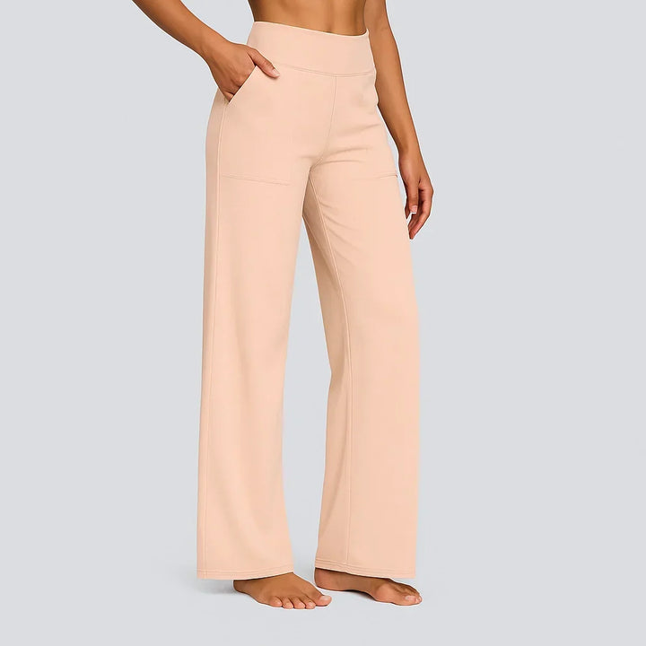 Women's High-Waisted Stretch Pants – Comfortable Pull-On Pants