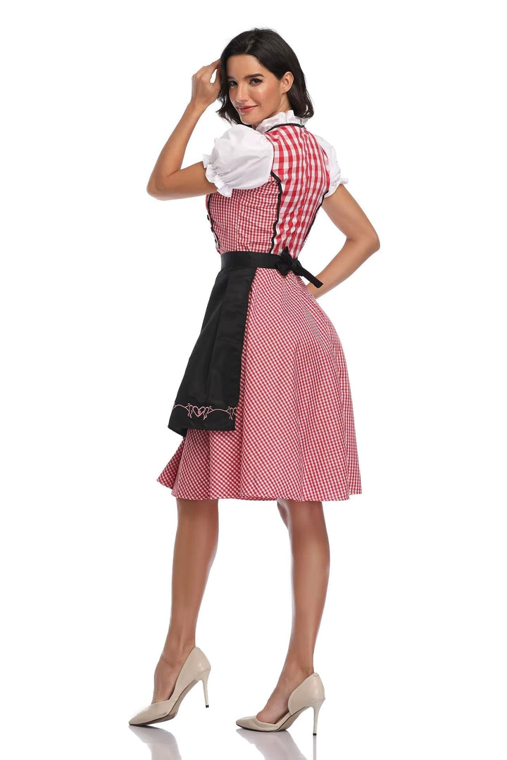 Classic Women's Dirndl Dress Set for Oktoberfest - Traditional Polyester