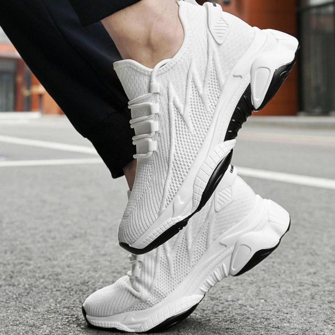 Stylish Men's Sneakers with Discreet Height Boost – MaxLift Boost