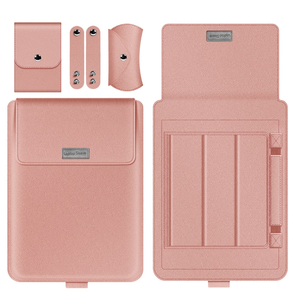 Laptop Sleeve Computer Case with Pu Leather for 13 to 15.6 Inch