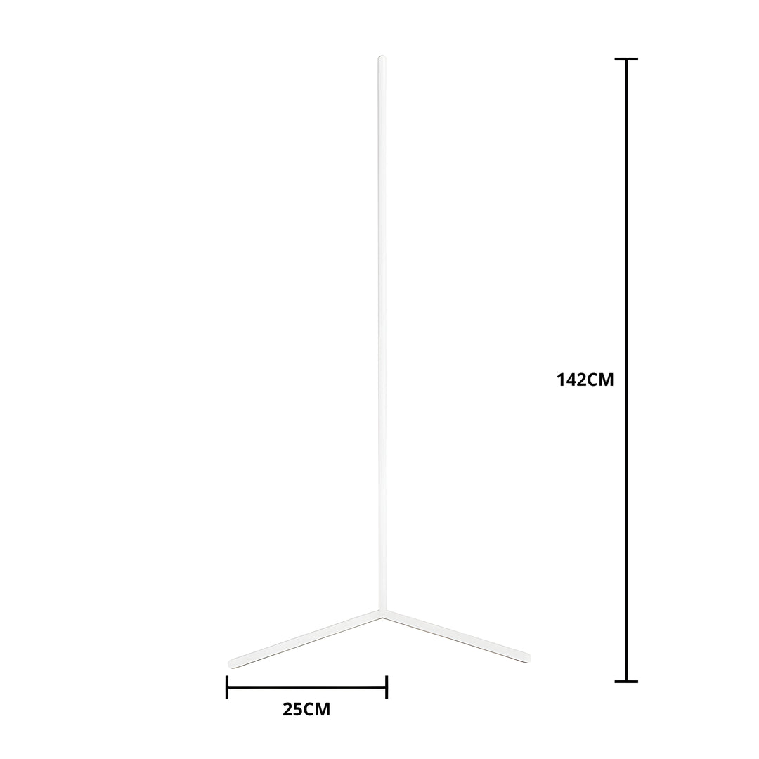 LED Corner Floor Lamp with Remote Control: Dimmable, Modern Design, Indirect Light