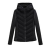 Women's Lightweight Quilted Hooded Winter Jacket with Hidden Pockets