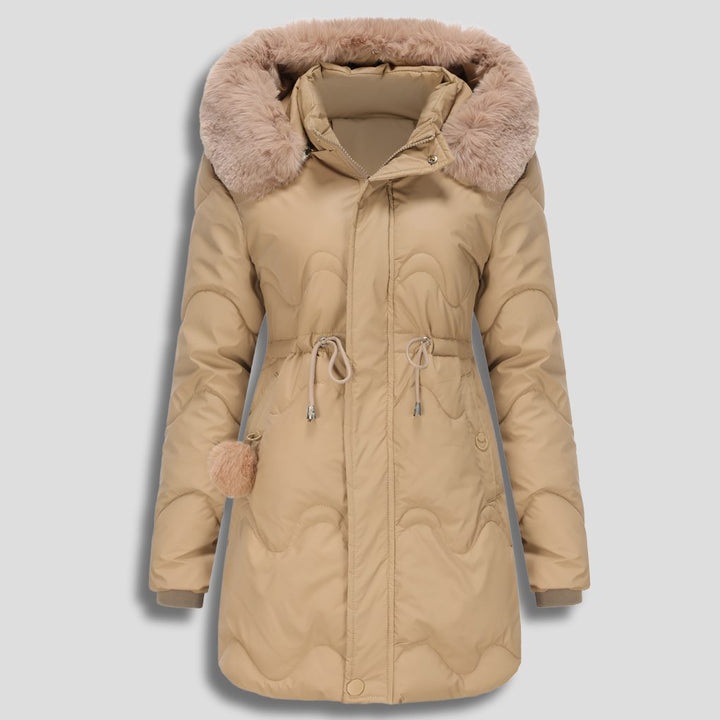 Quilted Puffy Long Parka for Women