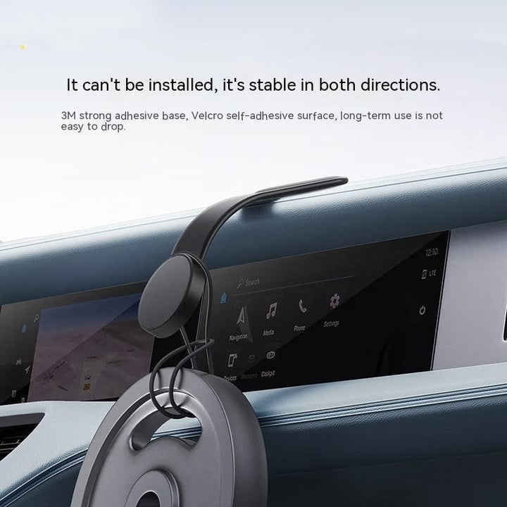 Magnetic Car Phone Holder Mount with Bendable Arm and Dashboard Adhesive Base Stand