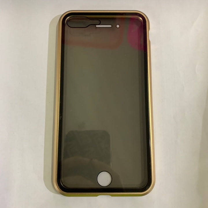 Magnetic Phone Case with Privacy Glass and Card Holder Tempered Protector Wallet