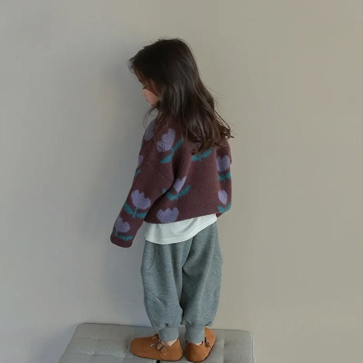 Evdokia – Sweater with Flowers for Kids