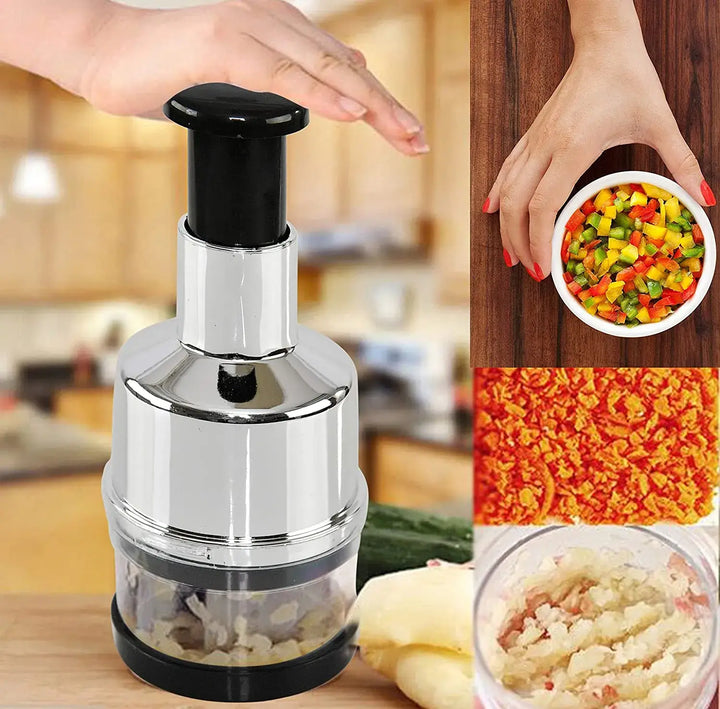 Manual Stainless Steel Vegetable Chopper - ChefChop Pro
