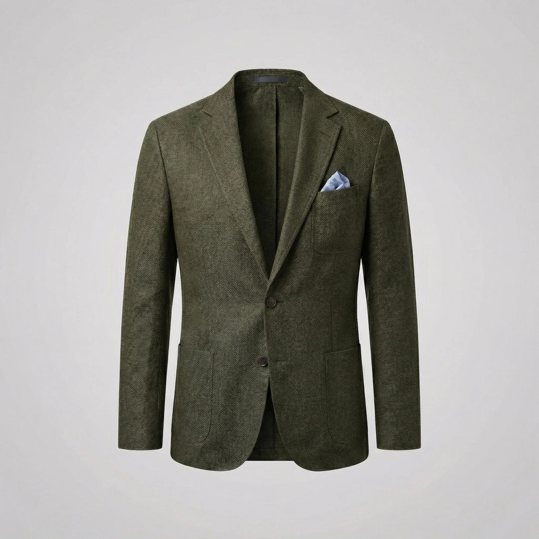 Men's Linen Blazer Jacket Smart Casual Lightweight Fit