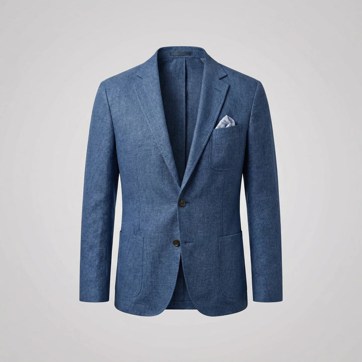 Men's Linen Blazer Jacket Smart Casual Lightweight Fit