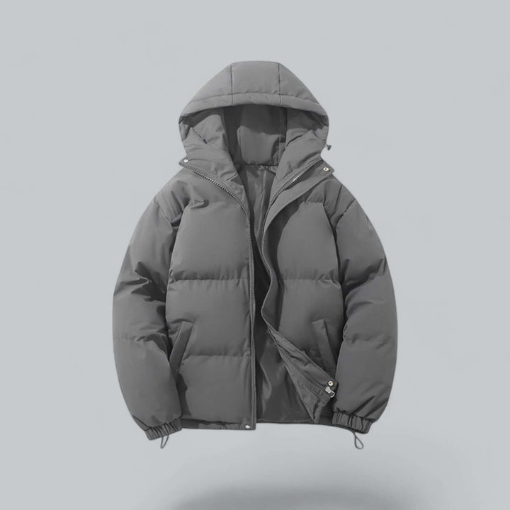 Warm Men's Winter Parka with Adjustable Hood