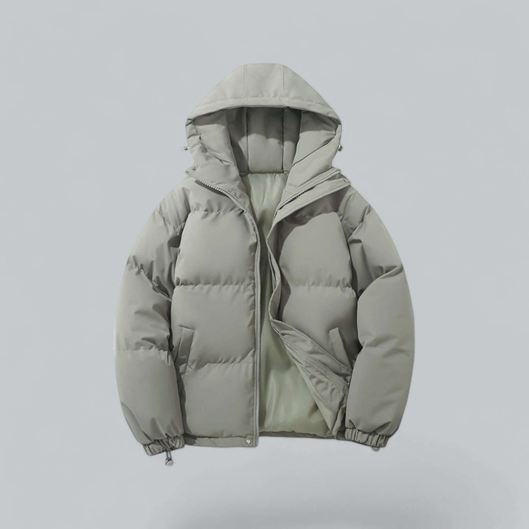 Warm Men's Winter Parka with Adjustable Hood