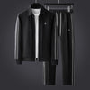 Men's Stretch Tracksuit Set with Zip-Up Jacket & Athletic Pants