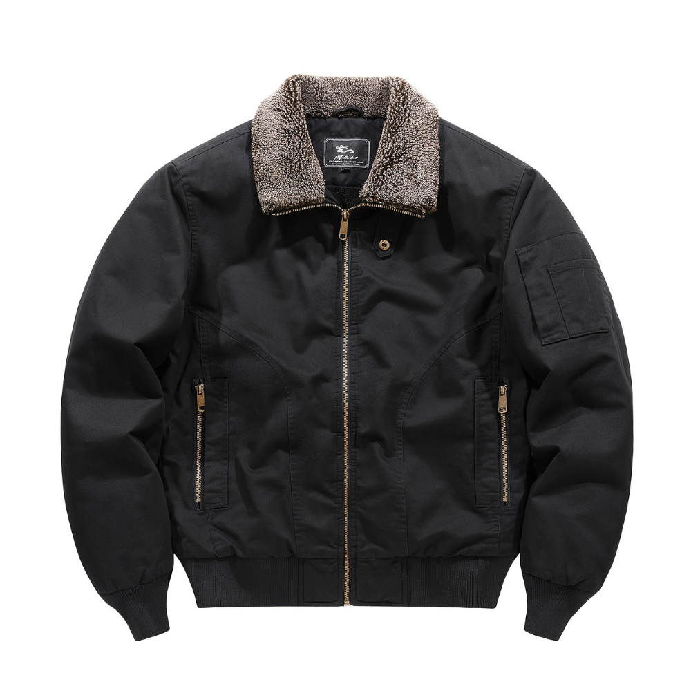 Aiden | Men's Zip Up Collar Bomber Jacket