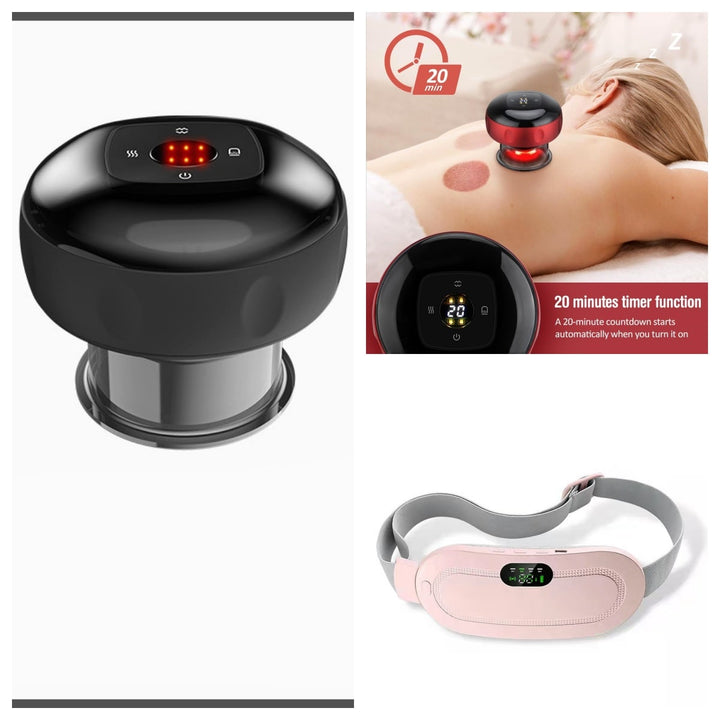 Menstrual Heating Pad for Cramps Electric Vibration Massage and USB Charging Portable