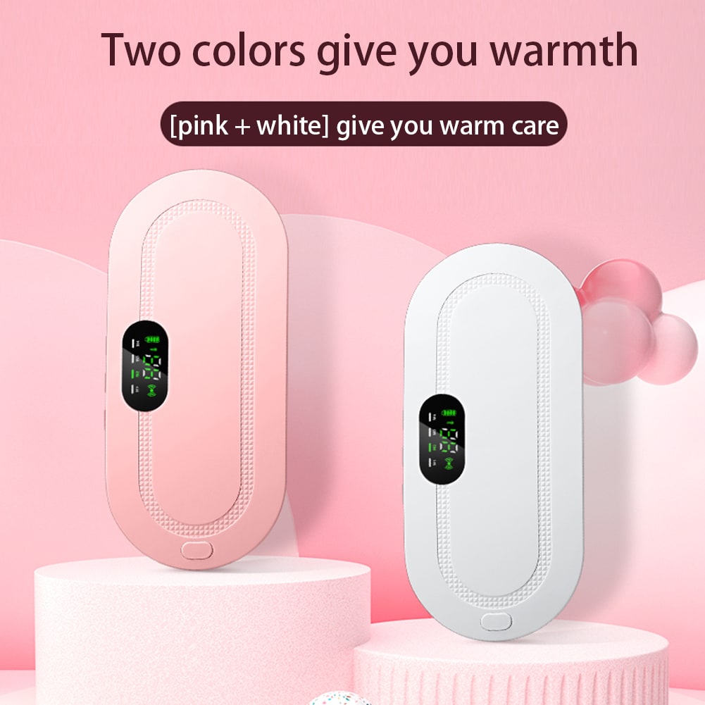 Menstrual Heating Pad for Cramps Vibrating Massage Electric Waist Belt and Digital Display
