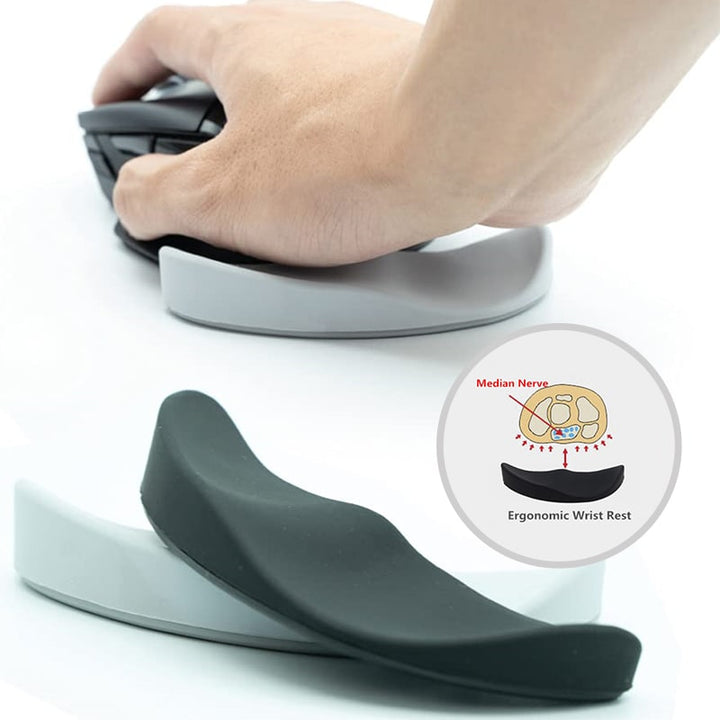 Mouse Wrist Rest Pad with Ergonomic Support for Computer Gaming and Office Use
