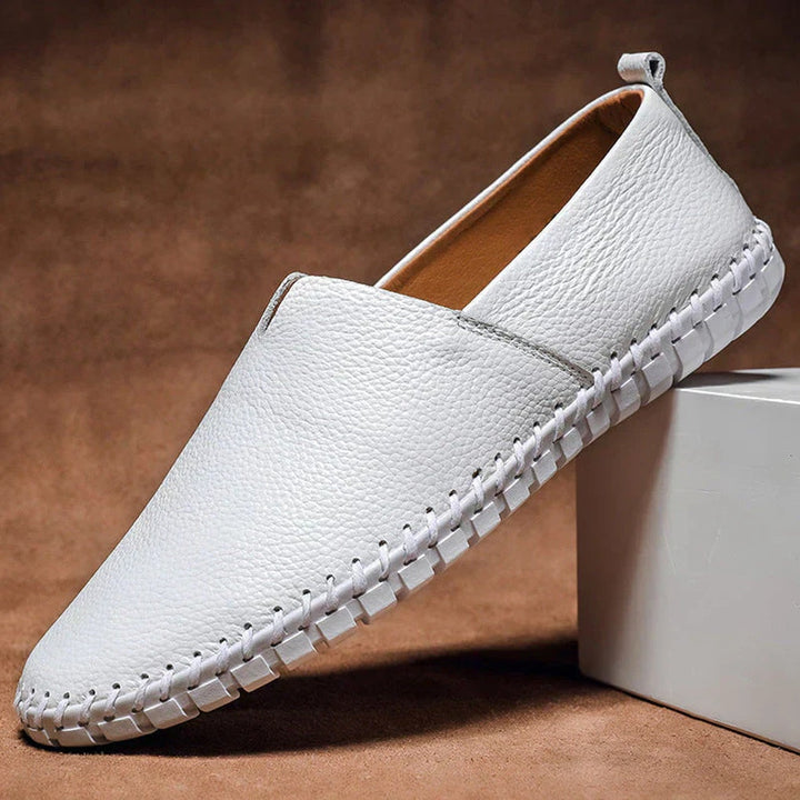 Elegant Loafers – Matte Genuine Leather Slip Ons