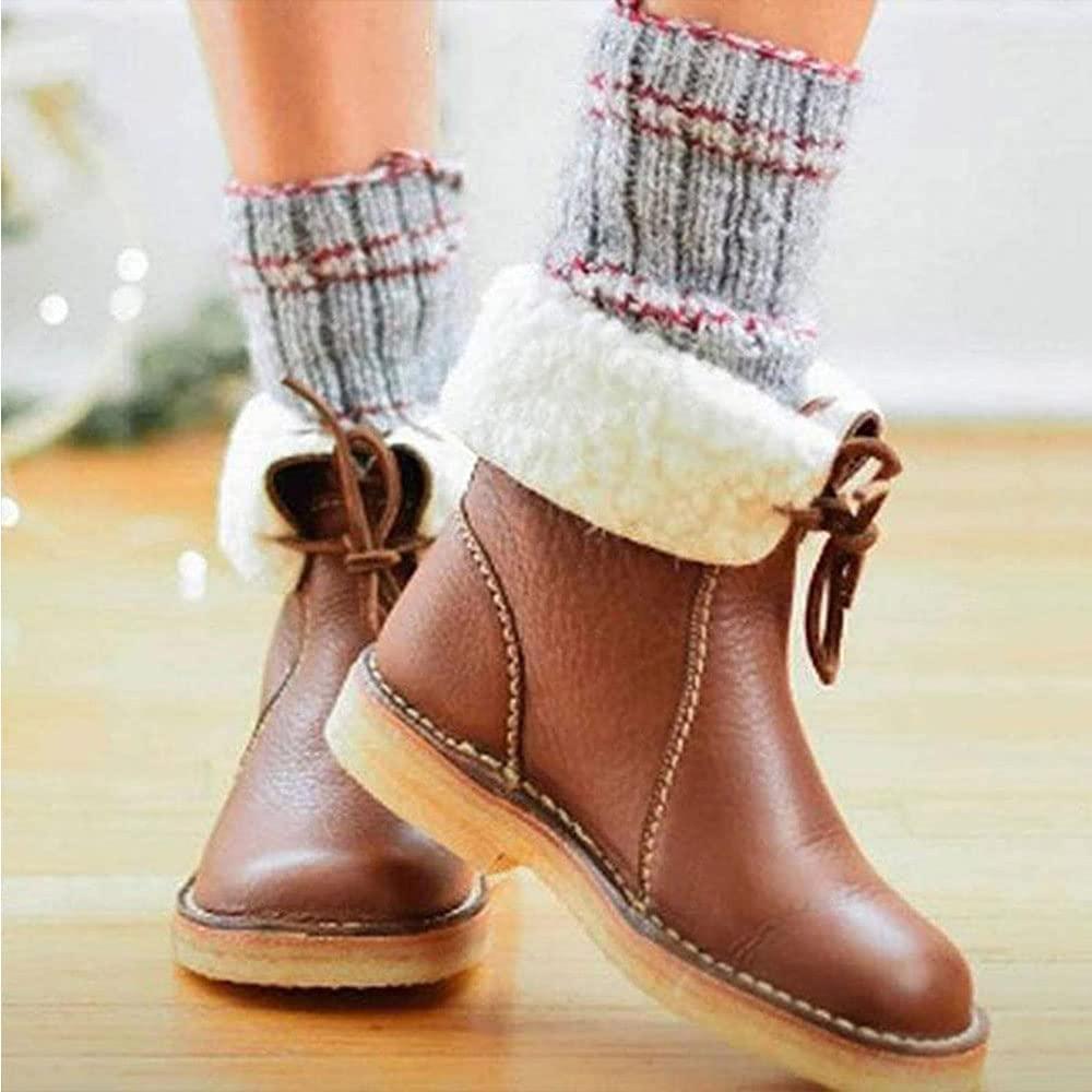 Waterproof Women's Ankle Boots with Warm Lining - Natalja